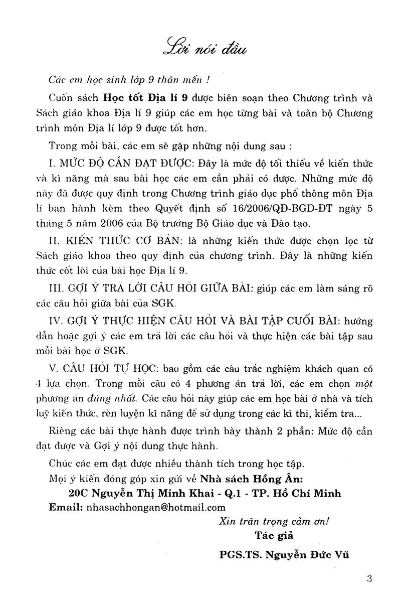 Học Tốt Địa Lí Lớp 9