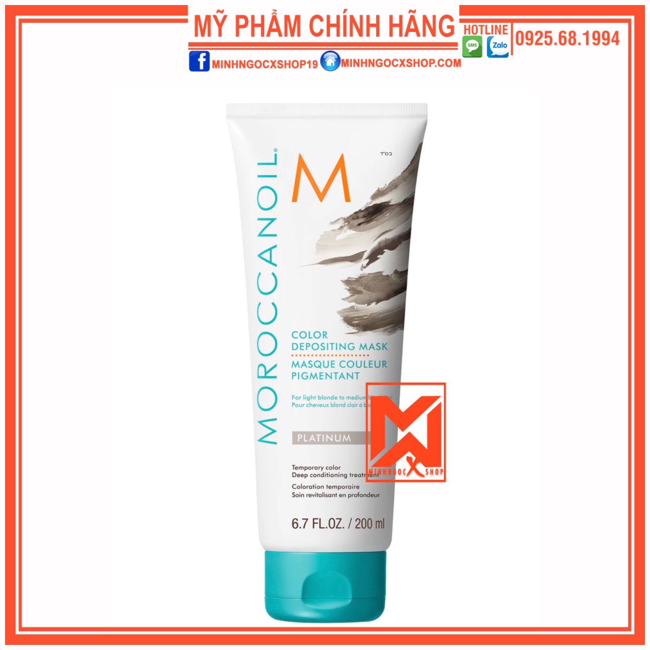 HẤP GIỮ MÀU BẠCH KIM MOROCCANOIL PLATINUM 200ML CHÍNH HÃNG