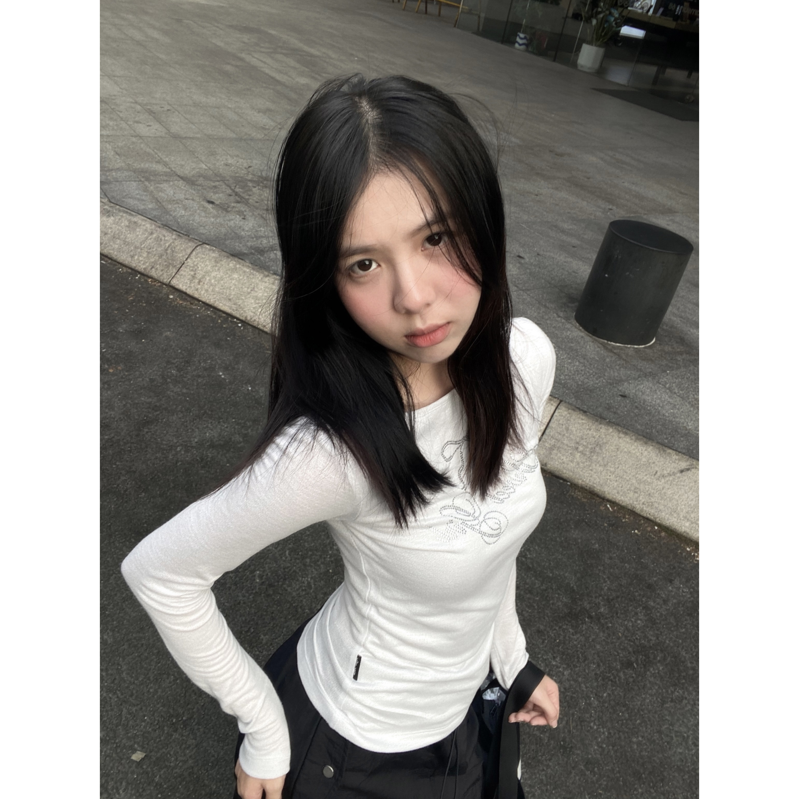 Áo Thun Nữ Tay Dài Đính Hạt PRADIES - Bling Bow
