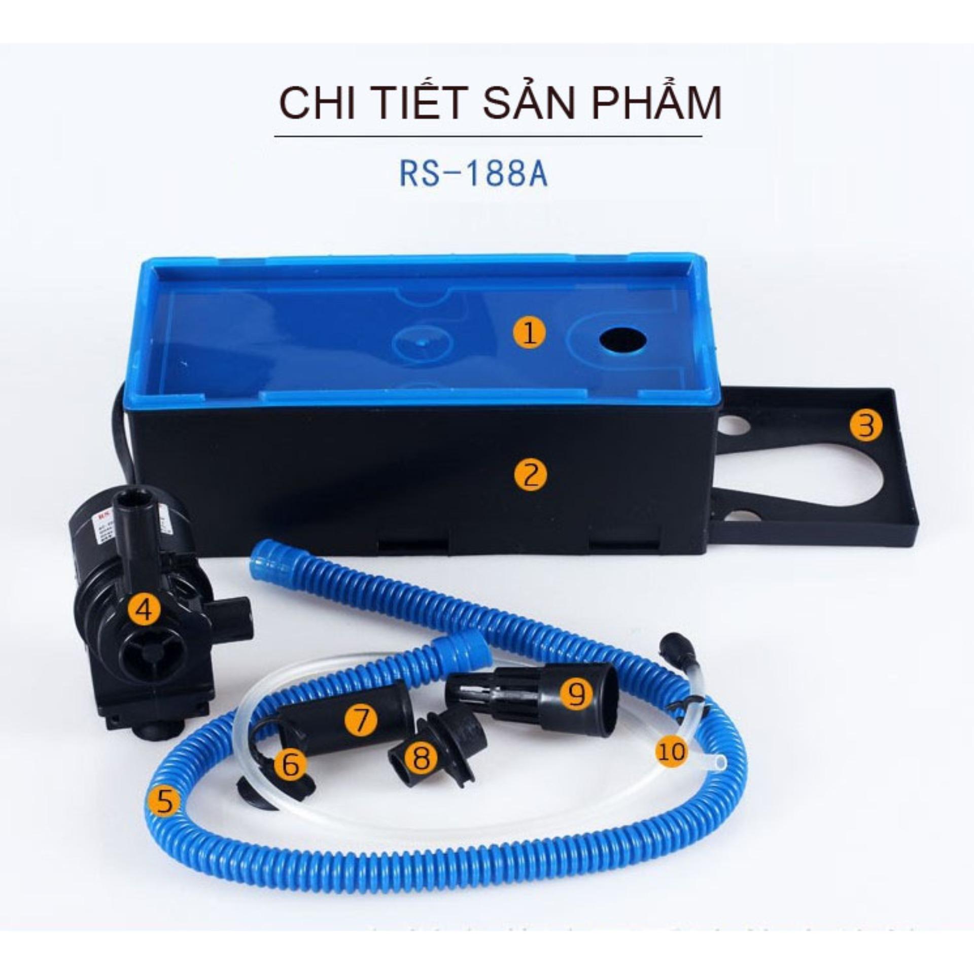 Máy lọc nước bể cá cảnh Electrical RS188 12W, 800LH