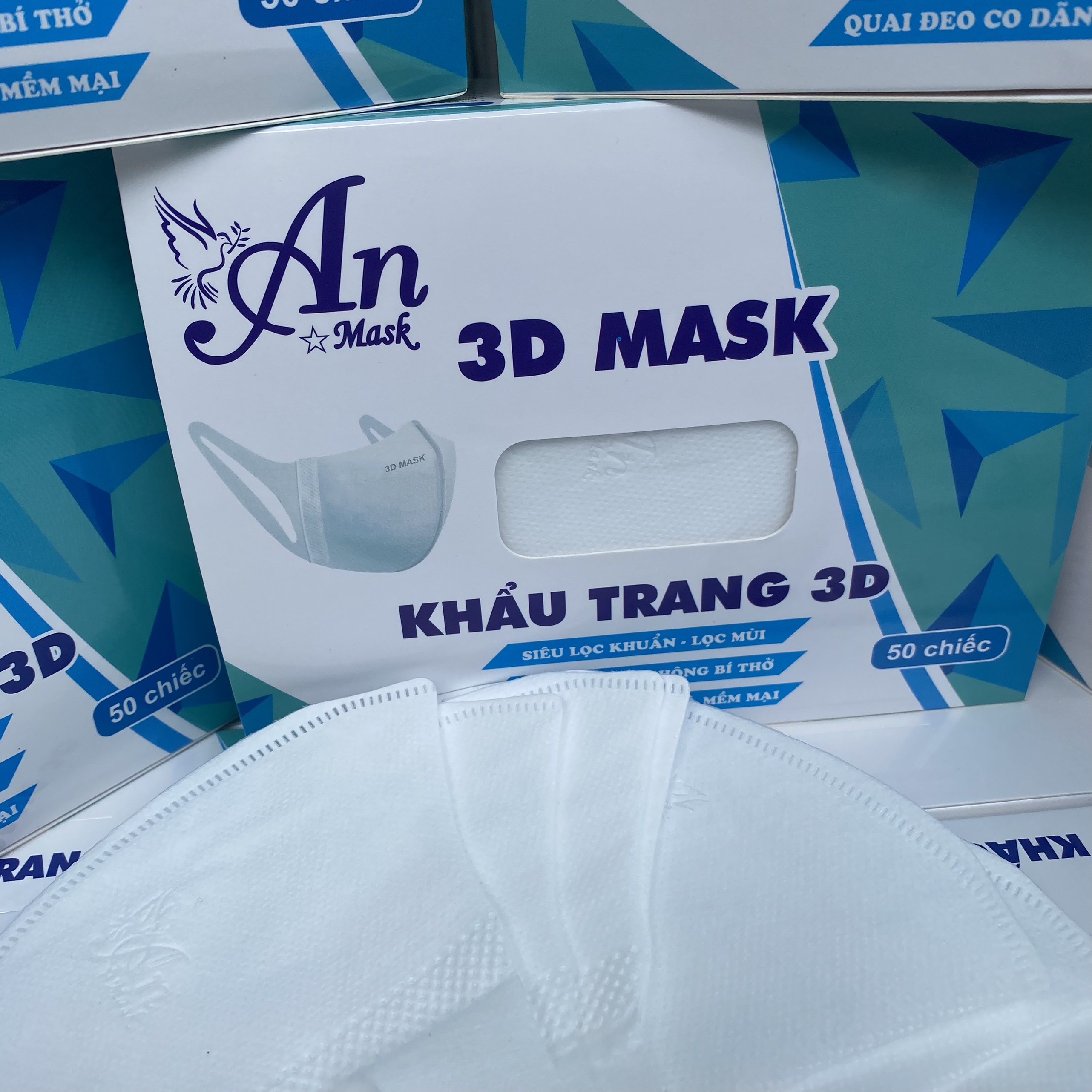 [HỘP 50CÁI ] Hộp 50 chiếc khẩu trang 3D mask Duy Khánh iMask