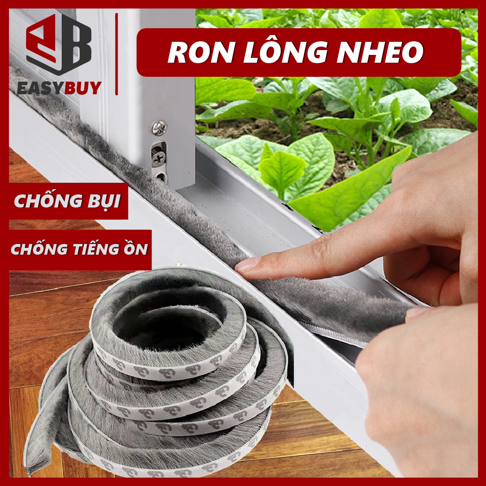 Gioăng Sợi Lông Nheo 9x9mm, Dán Khe Hở Khung Cửa Ngăn Bụi, Côn Trùng, Tránh Va Đập Cửa, Giảm Tiếng Ồn