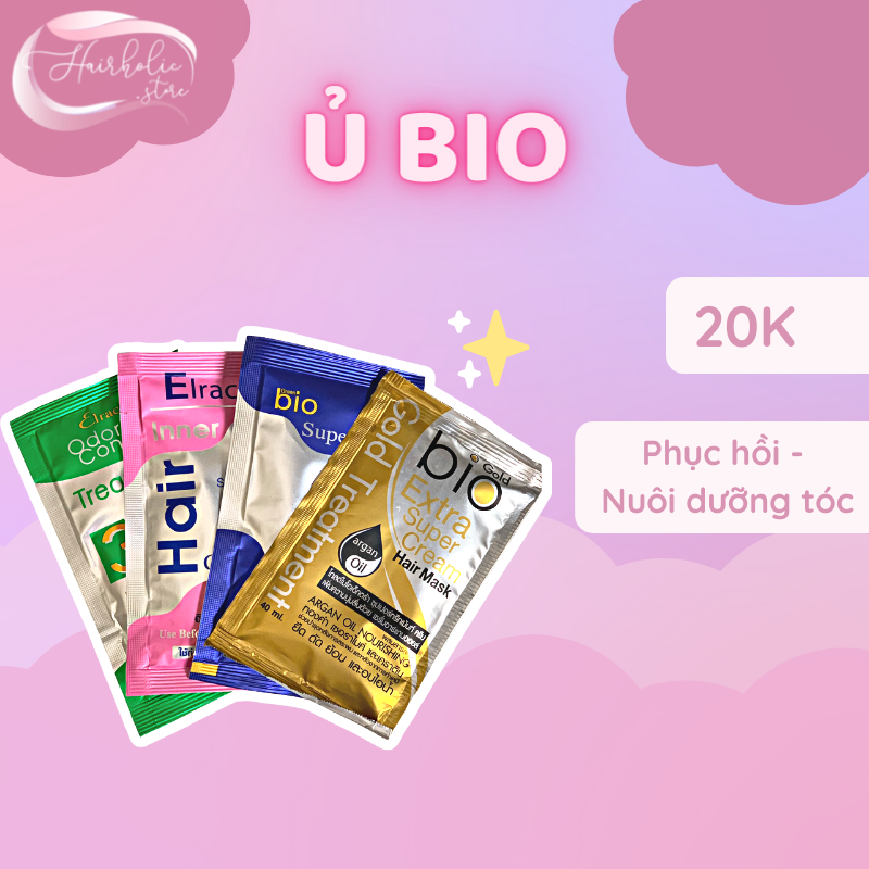 Ủ Bio Hairholic dưỡng tóc, phục hồi tóc hư tổn