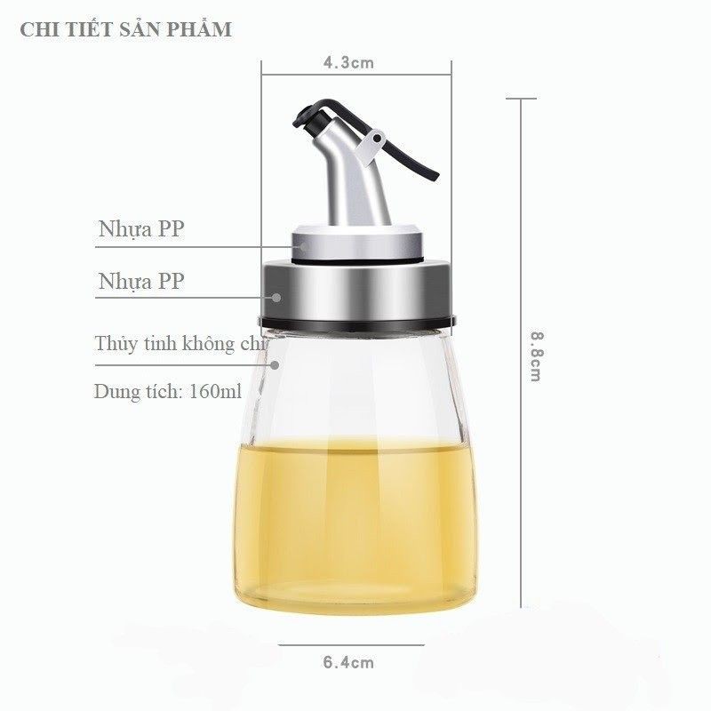 Chai rót dầu bình rót dầu ăn cao cấp