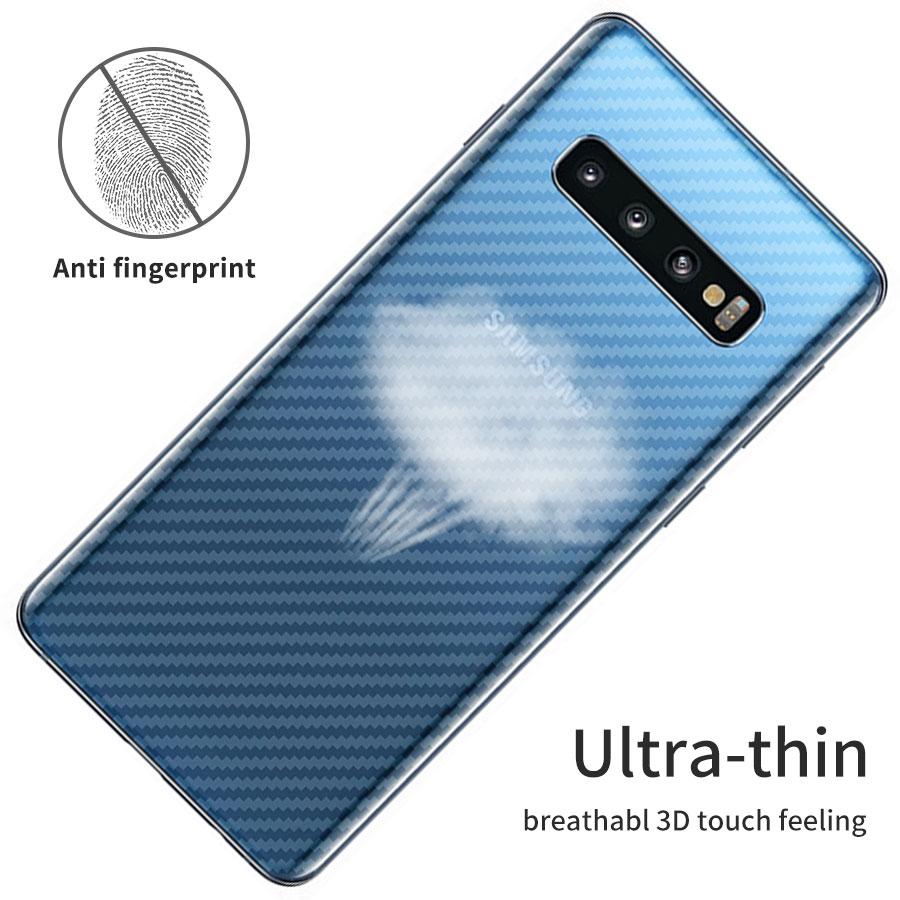 Bộ 5 miếng dán vân Cacbon MẶT SAU cho Samsung S10 Plus
