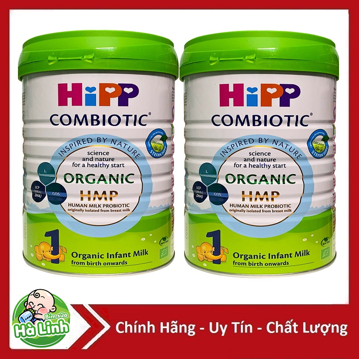 Combo 2 lon Sữa HiPP Combiotic Organic số 1/2/3/4 800g [Date 2026]