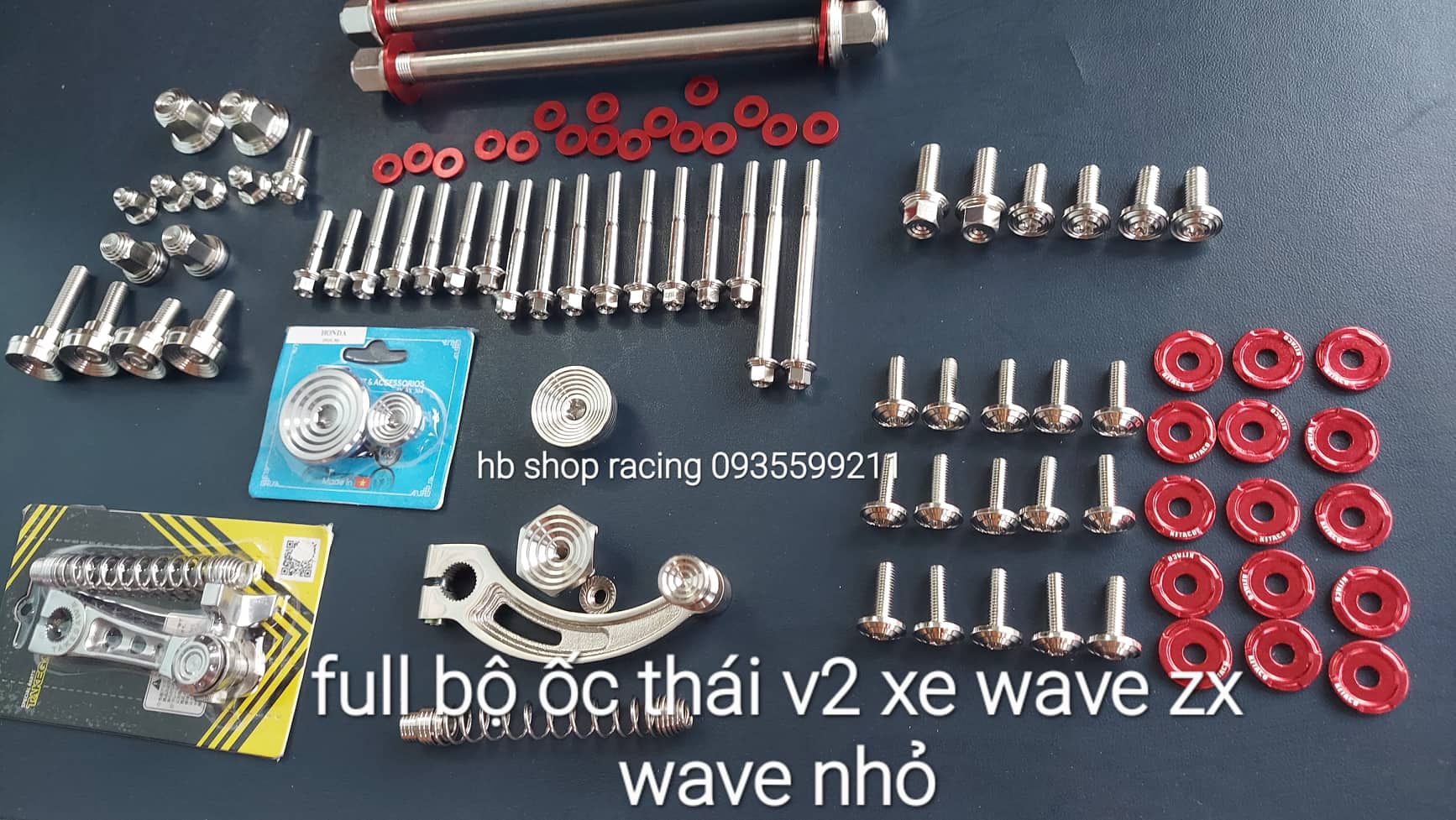 Ốc Salaya thái V2 full bộ ốc xe wave zx wave nhỏ