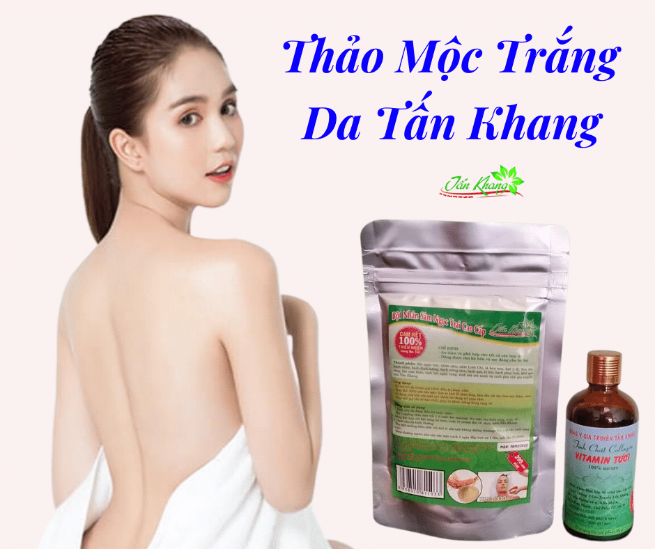 Bột Tắm Trắng Thảo Mộc Thiên Nhiên Tấn Khang