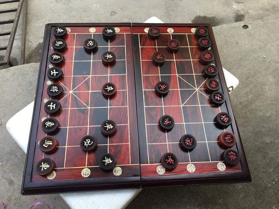Bộ Bàn cờ gỗ Trắc - Kèm quân cờ gỗ hương