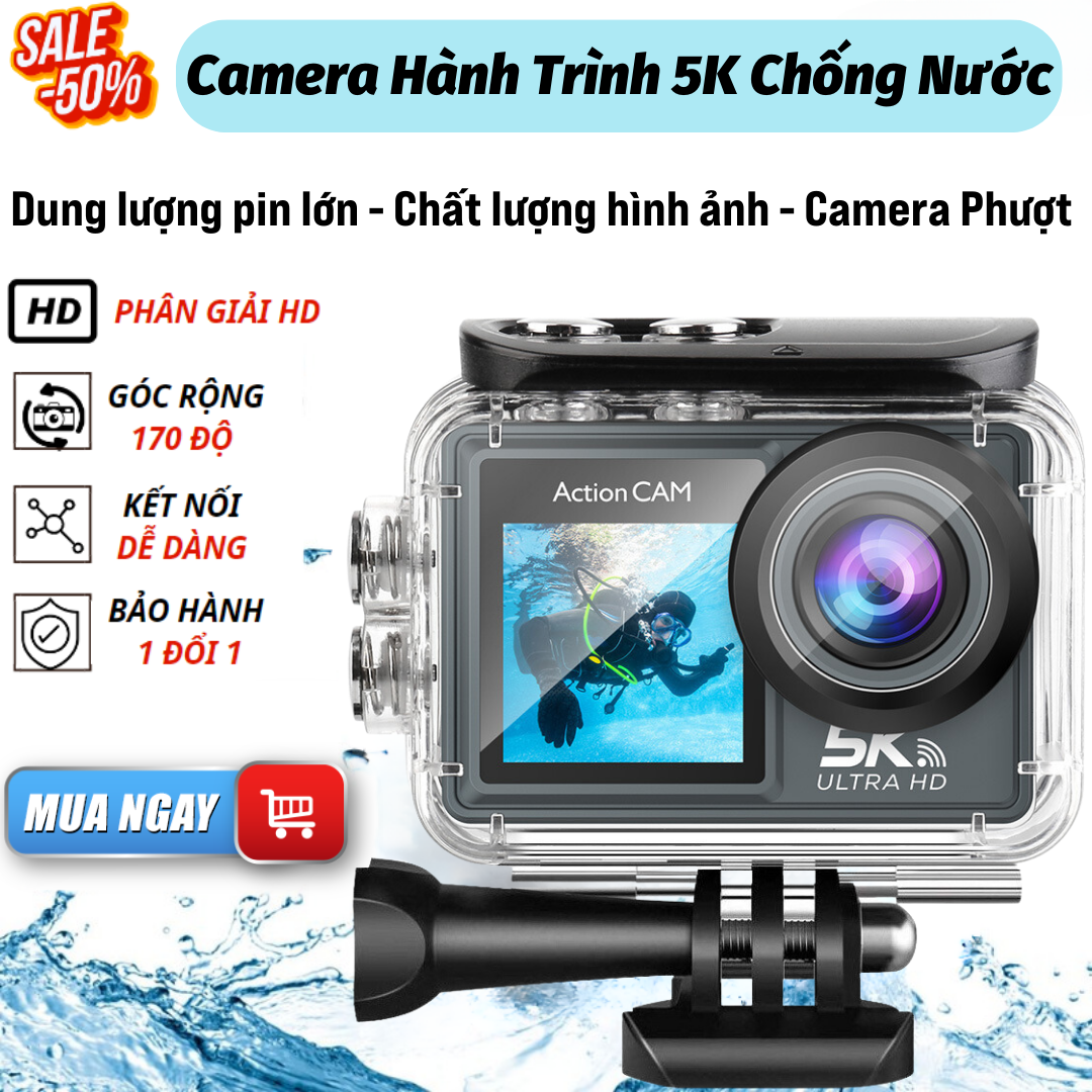 Camera hành trình chống nước chống rung 5k ULTRA HD, Camera hành trình ...