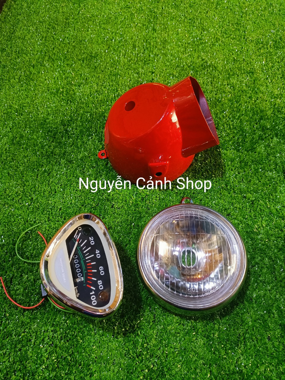 Đèn pha xe 67 cumbo 3 món đèn gáo đèn đồng hồ