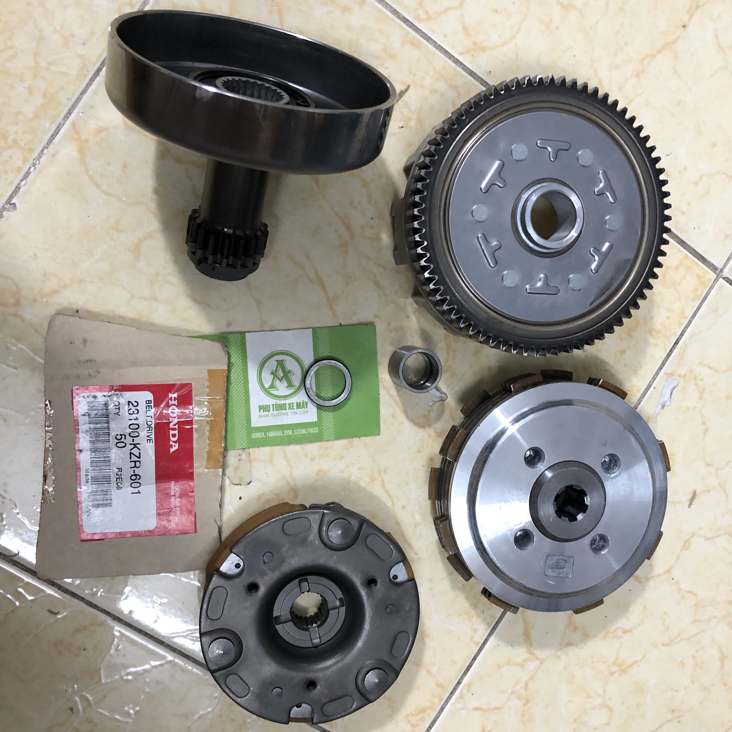 Bộ nồi trước sau Dream / Wave đời đầu 100cc
