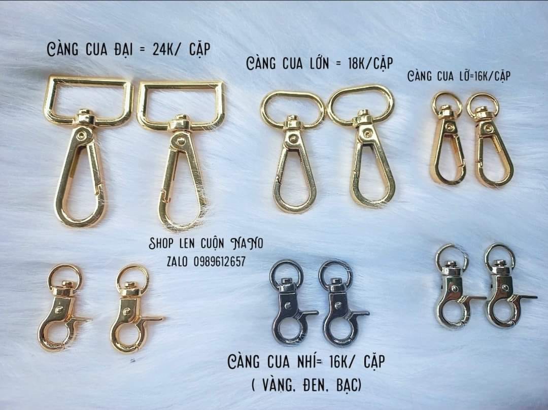Càng cua túi ví các loại ( 1 Cặp )