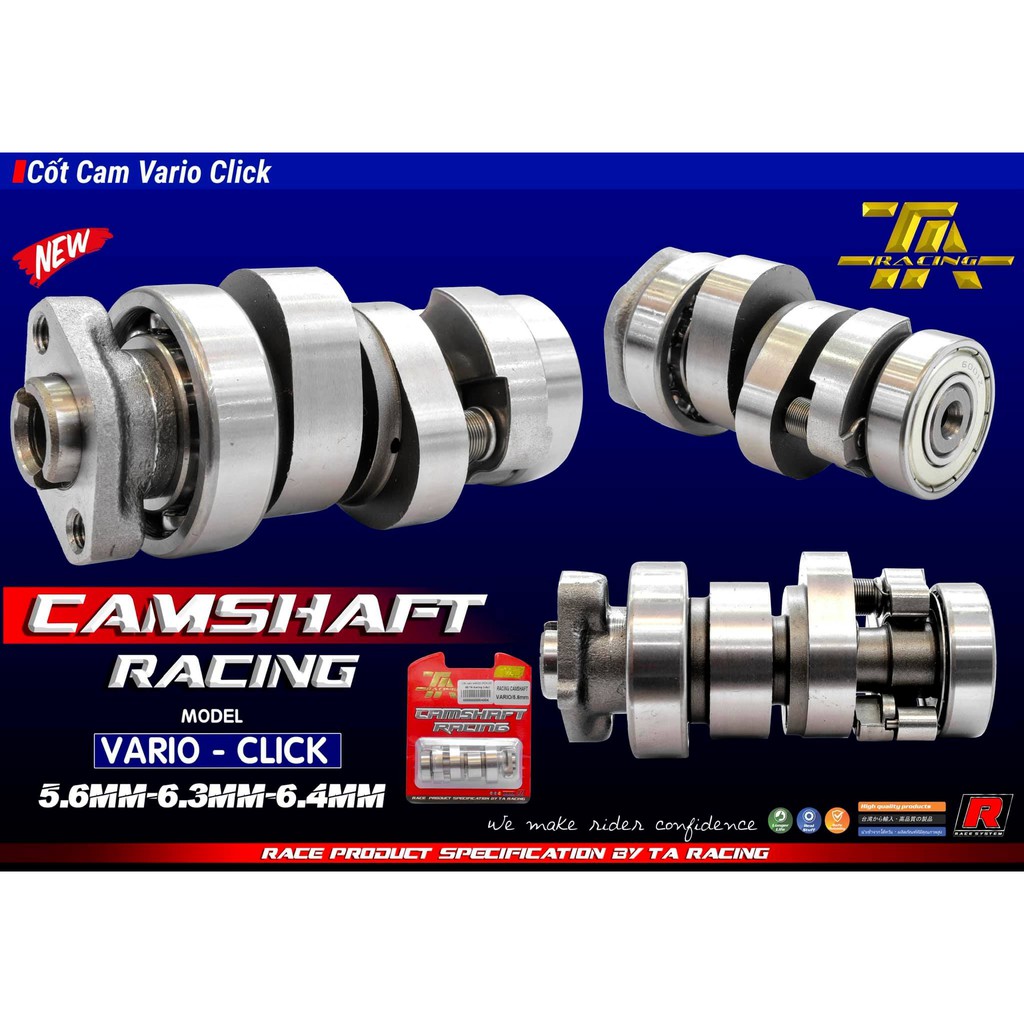 CỐT CAM ĐỘ VARIO  / CLICK 125 TA RACING