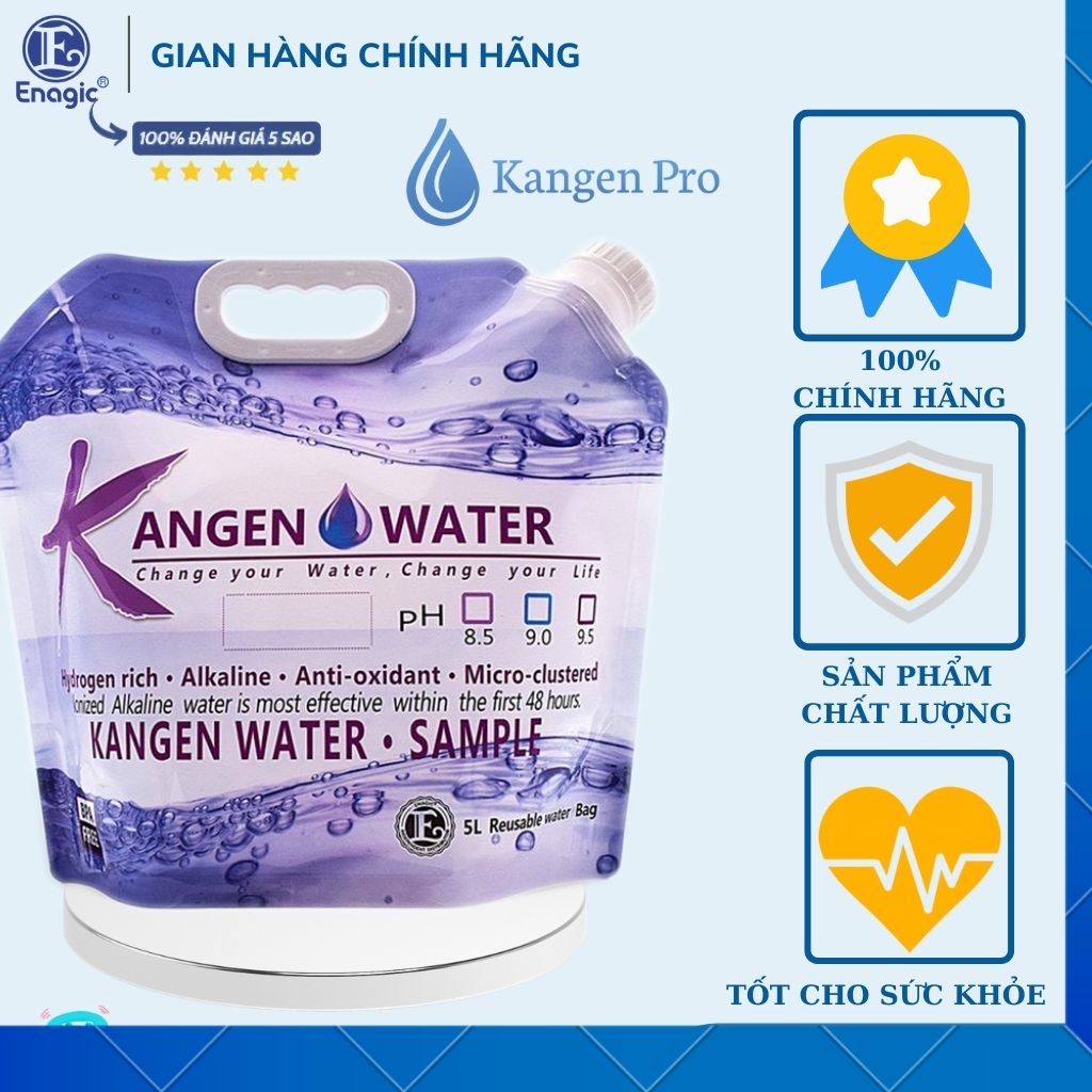 Túi đựng nước điện giải điện phân Kangen Water - túi đựng nước điện giải điện phân 5 lít