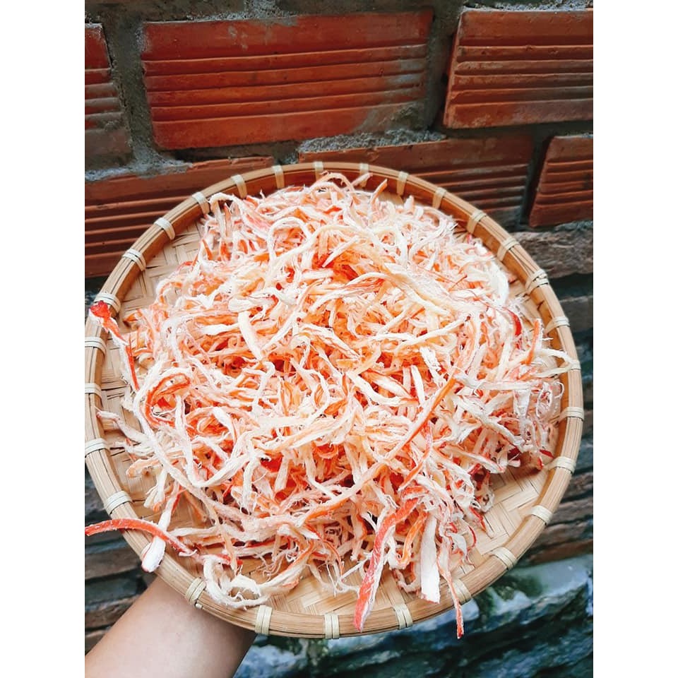 [1KG] Khô Mực Xé Sợi Hấp Nước Cốt Dừa - Bịch