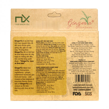 Gừng sấy tắc mật ong 40g