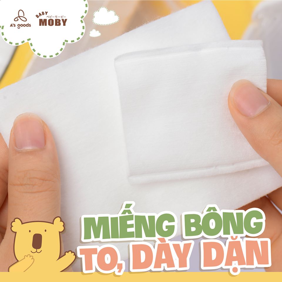 Bông miếng Moby cỡ nhỏ - Sukem Shop