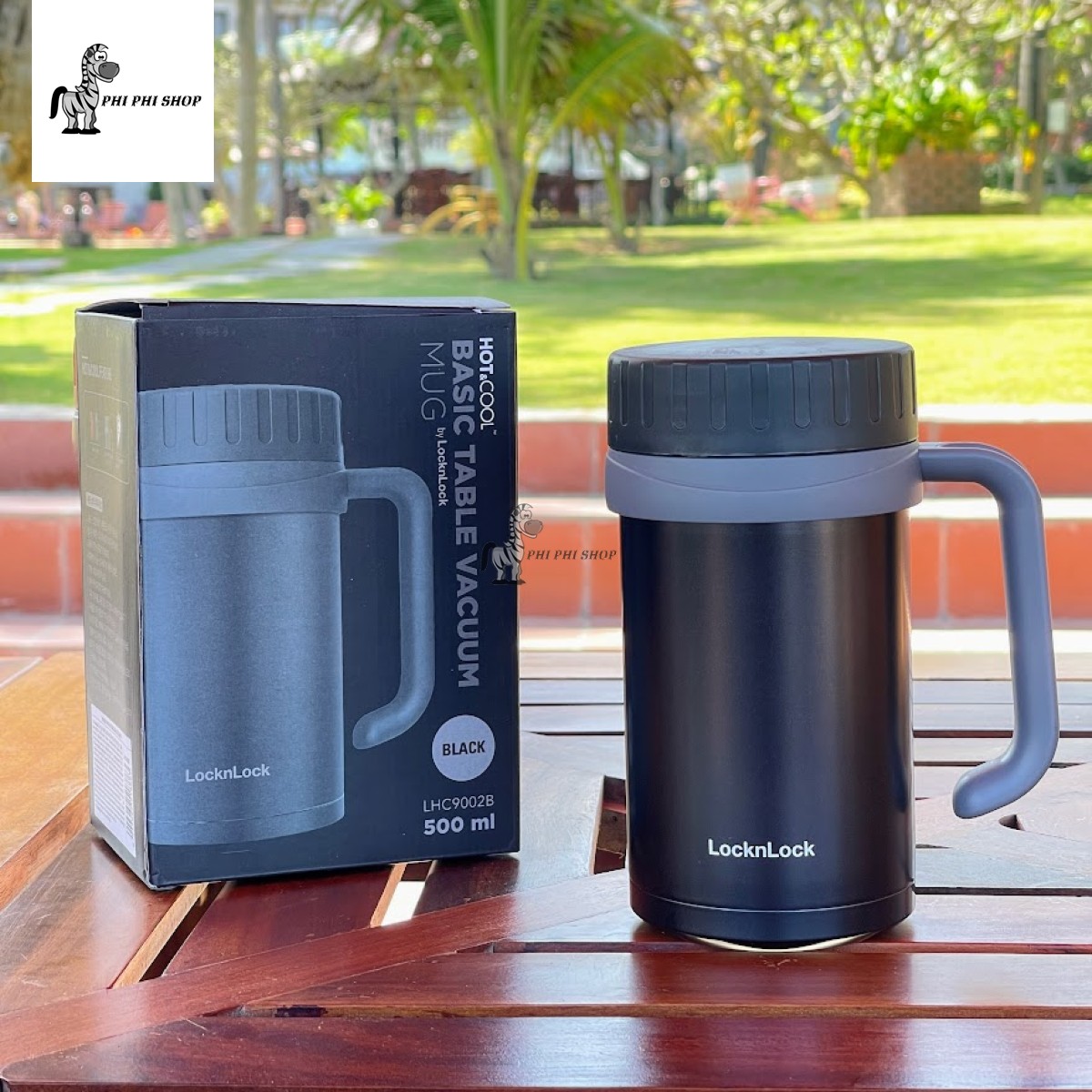 [HCM]Ly giữ nhiệt LocknLock Basic Table Mug 500ml LHC9002 nắp vặn kín tối ưu