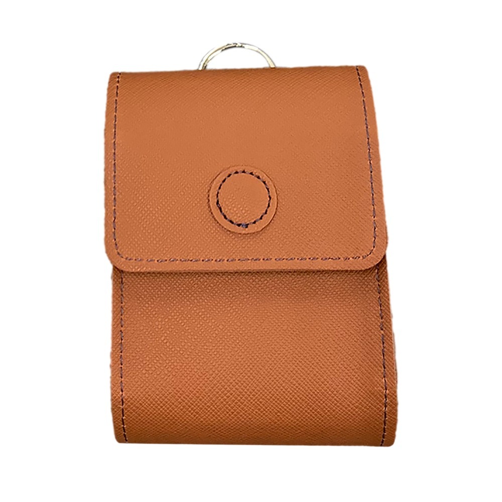 DAGLIGT Golf Accessory Golf Equipment Leather Protective Case Ranging Instrument Bag Waterproof Box Stitching Case Leather Box Golf Rangefinder ic Case Golf Ball Bag Diastimeter Case For Golf Leather Storage Case