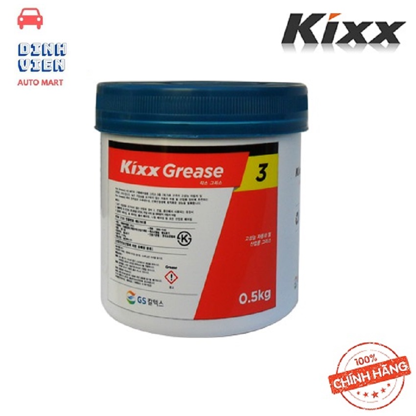 Hũ mỡ dành cho ô tô và các ngành công nghiệp kixx grease nlgi 3 gốc lithium – 0.5kg