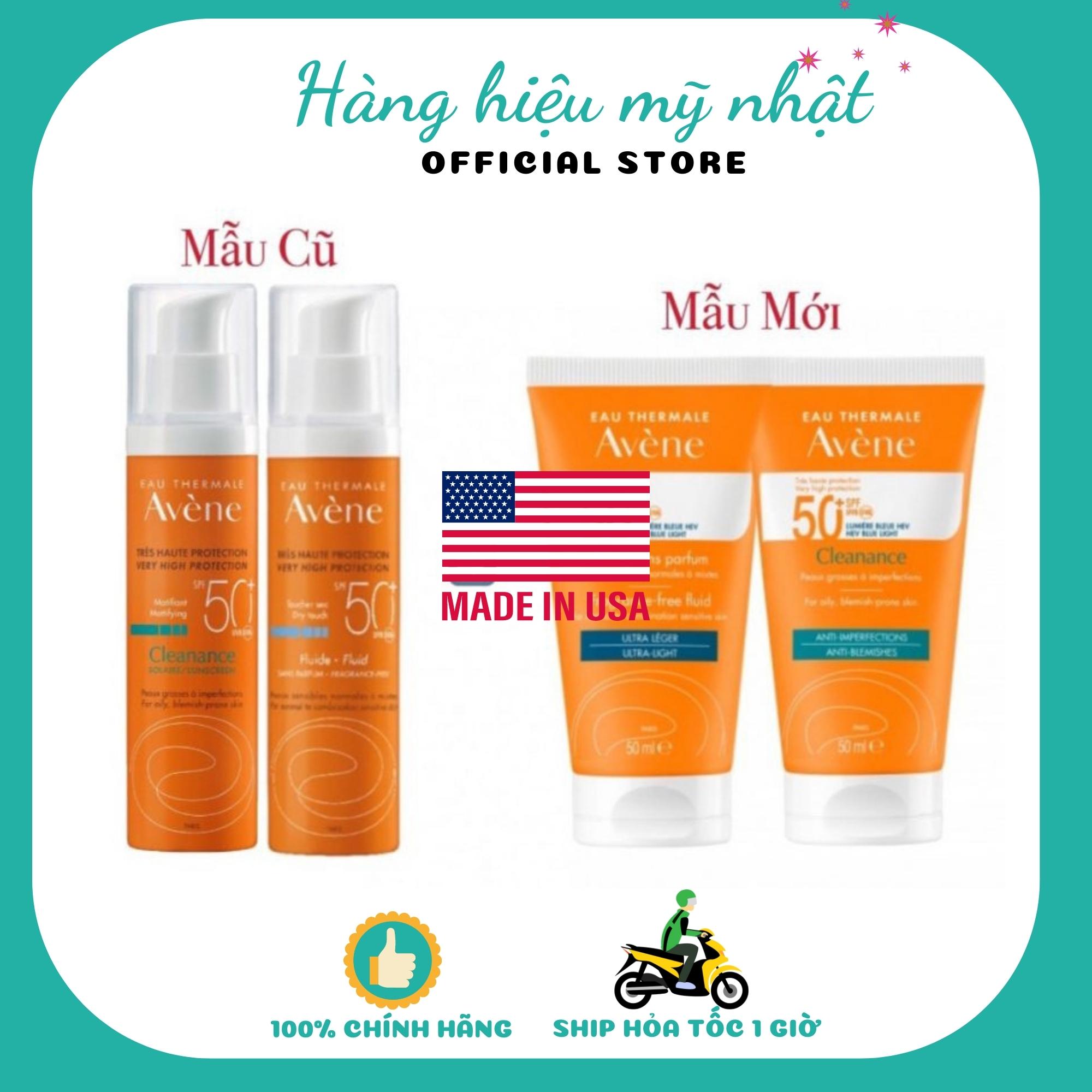 (AUTH- PHÁP) Kem chống nắng Avene Dry Touch Fluide SPF50+ 50ml