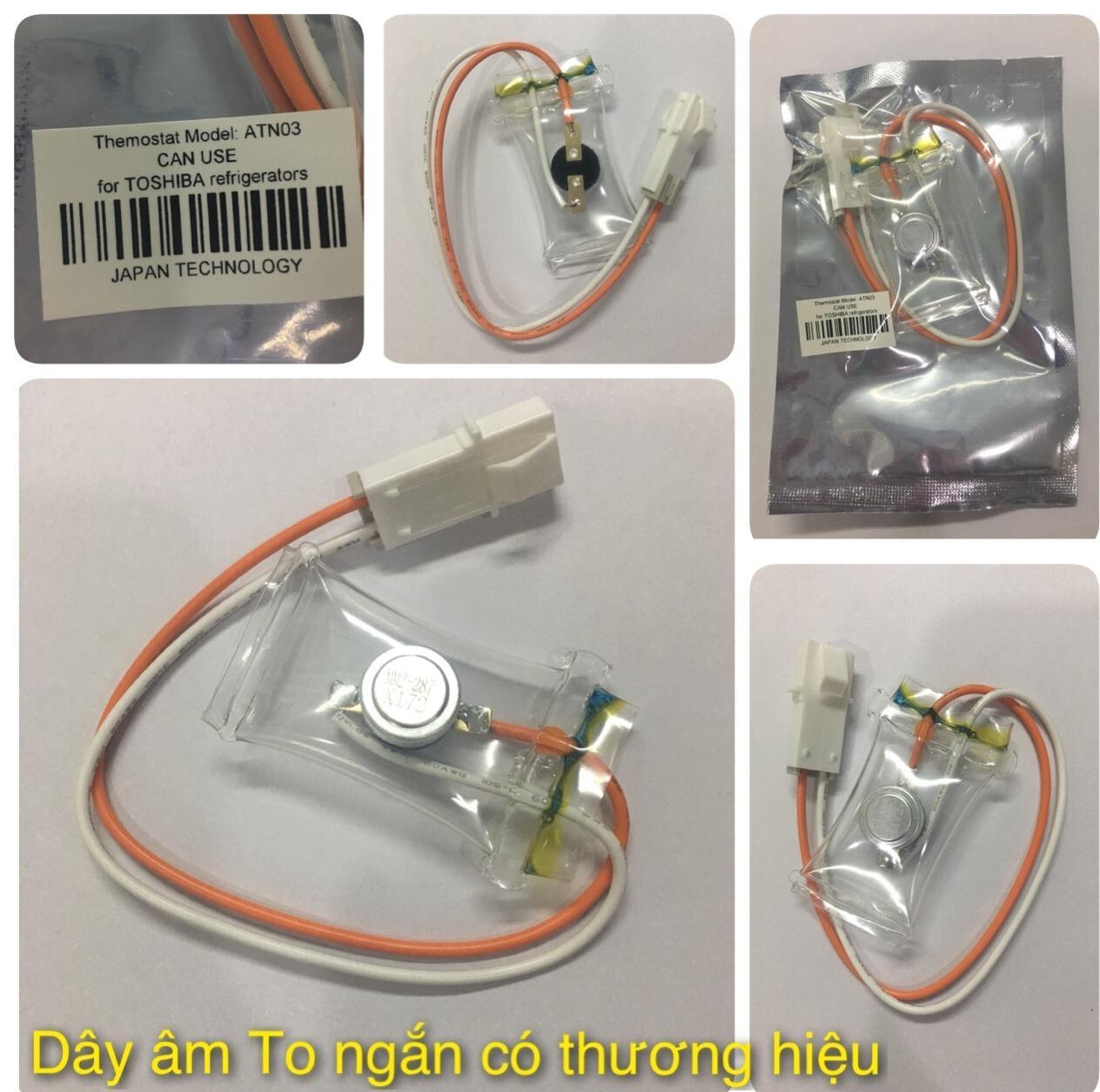 Combo 2 Cảm Biến Nhiệt Độ Âm (Sò Lạnh) Tủ Lạnh Toshiba Dây ngắn