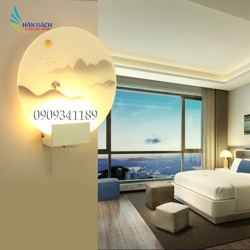 Đèn tranh gắn tường led trang trí phòng khách phòng ngủ