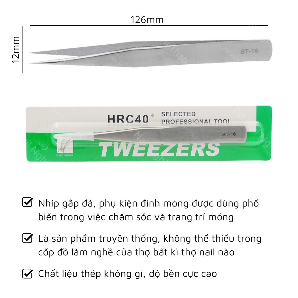 Nhíp gắp đá nail