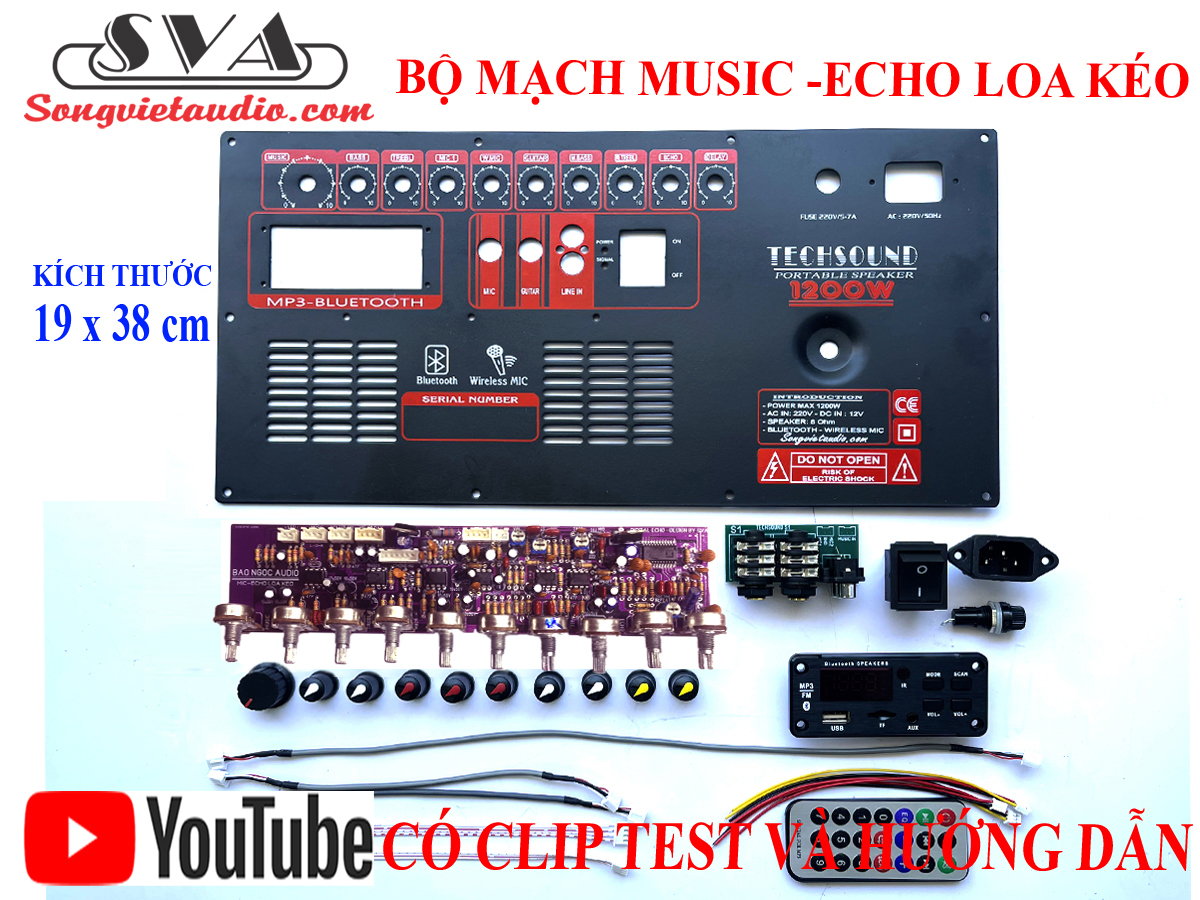 MẠCH LOA KÉO TỰ RÁP DSP1200 MÀU ĐỎ