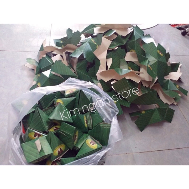 100 Mảnh Giấy Gấp Bánh Ít Lá Gai Bình Định