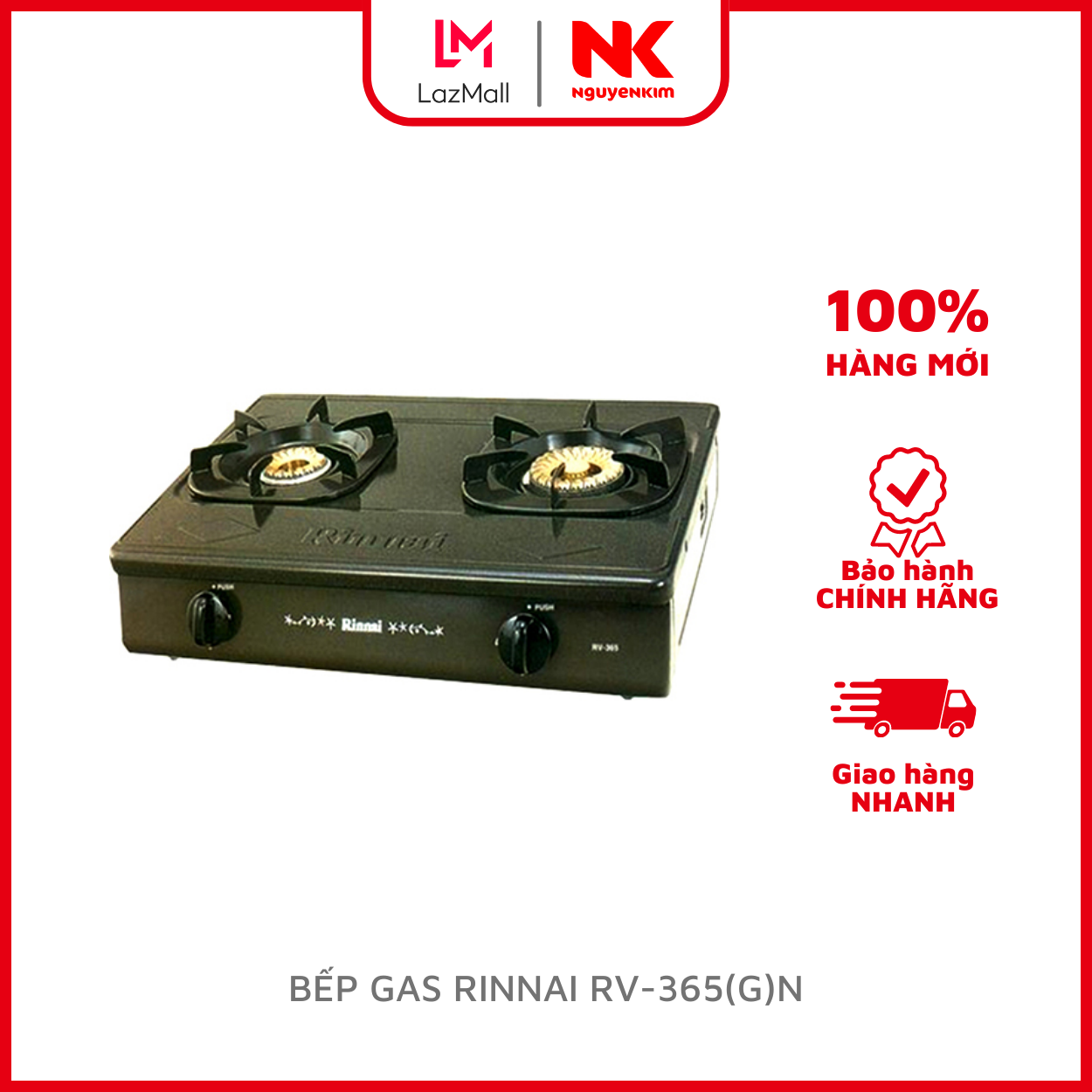 Bếp gas rinnai rv-365n