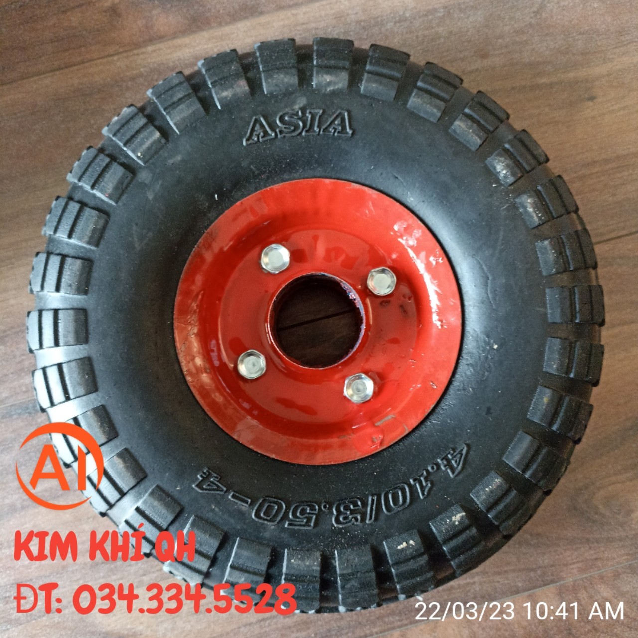 Wheel rubber red 25cm-replacement wheel shopping trolley