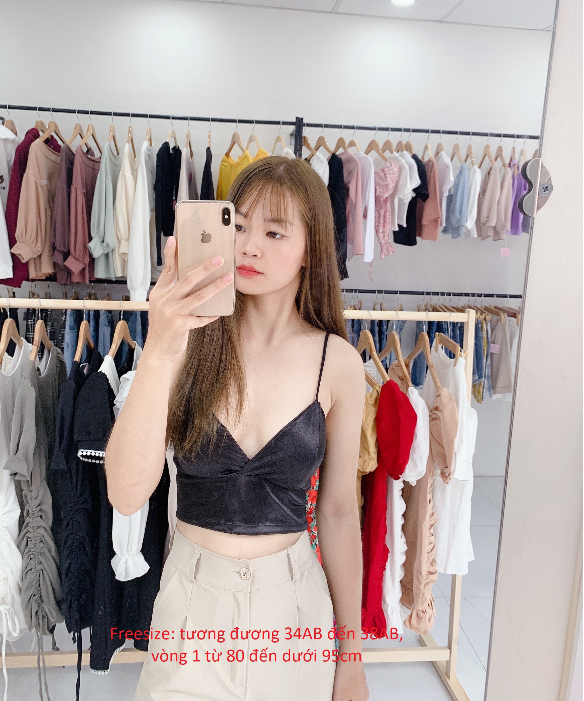 Áo Bra Satin Phi Lụa 2 Dây Sexy