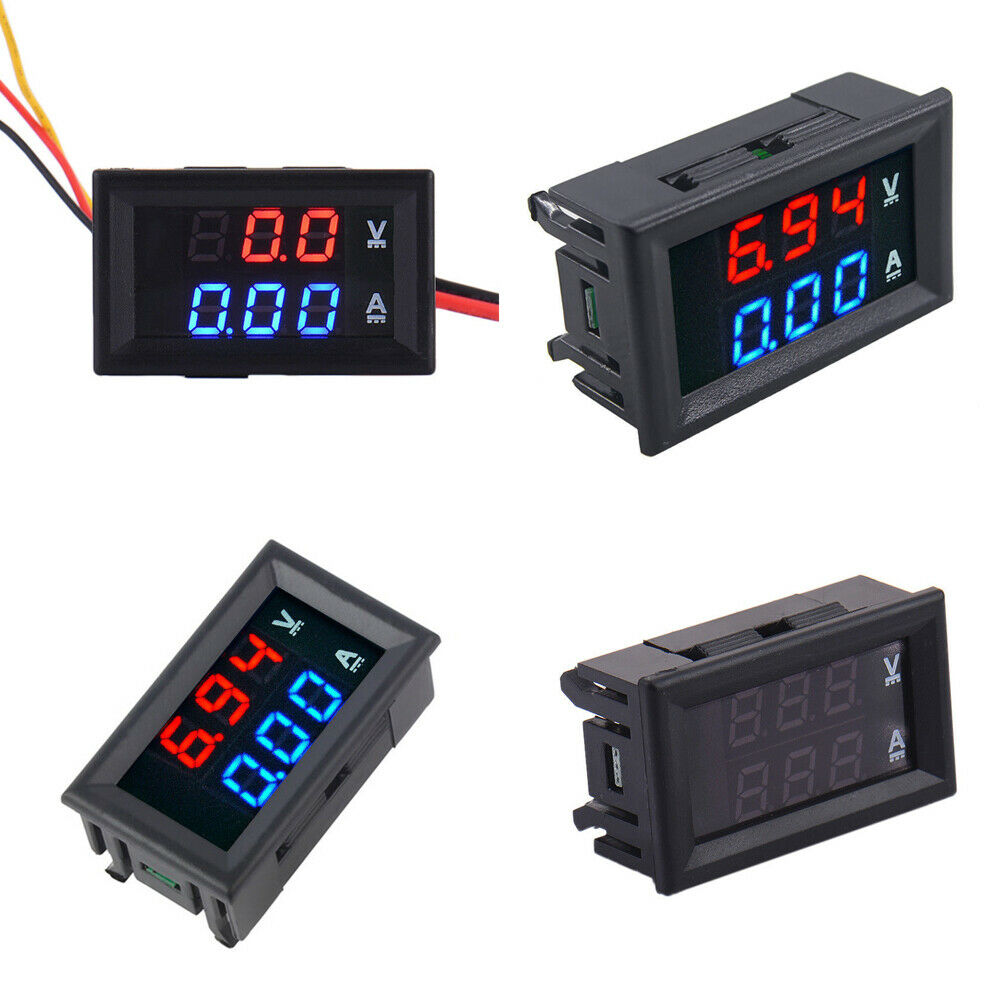 Đồng hồ Led đo dòng áp DC kỹ thuật số 100V 10A
