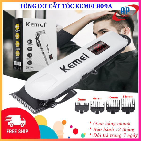 [Xả kho 3 ngày] Tông đơ cắt tóc Kemei 809A không dây cao cấp màn hình LCD hiển thị- Tăng đơ hớt tóc cho bé, người lớn, trẻ em, gia đình, thú cưng tại nhà chuyên nghiệp, tong do cat toc ,tăng đơ cắt tóc cao cấp