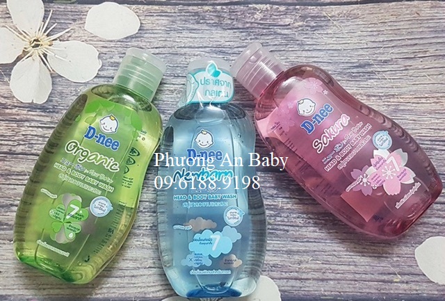 Tắm gội toàn thân em bé Dnee 200ml (dưới 3 tuổi)