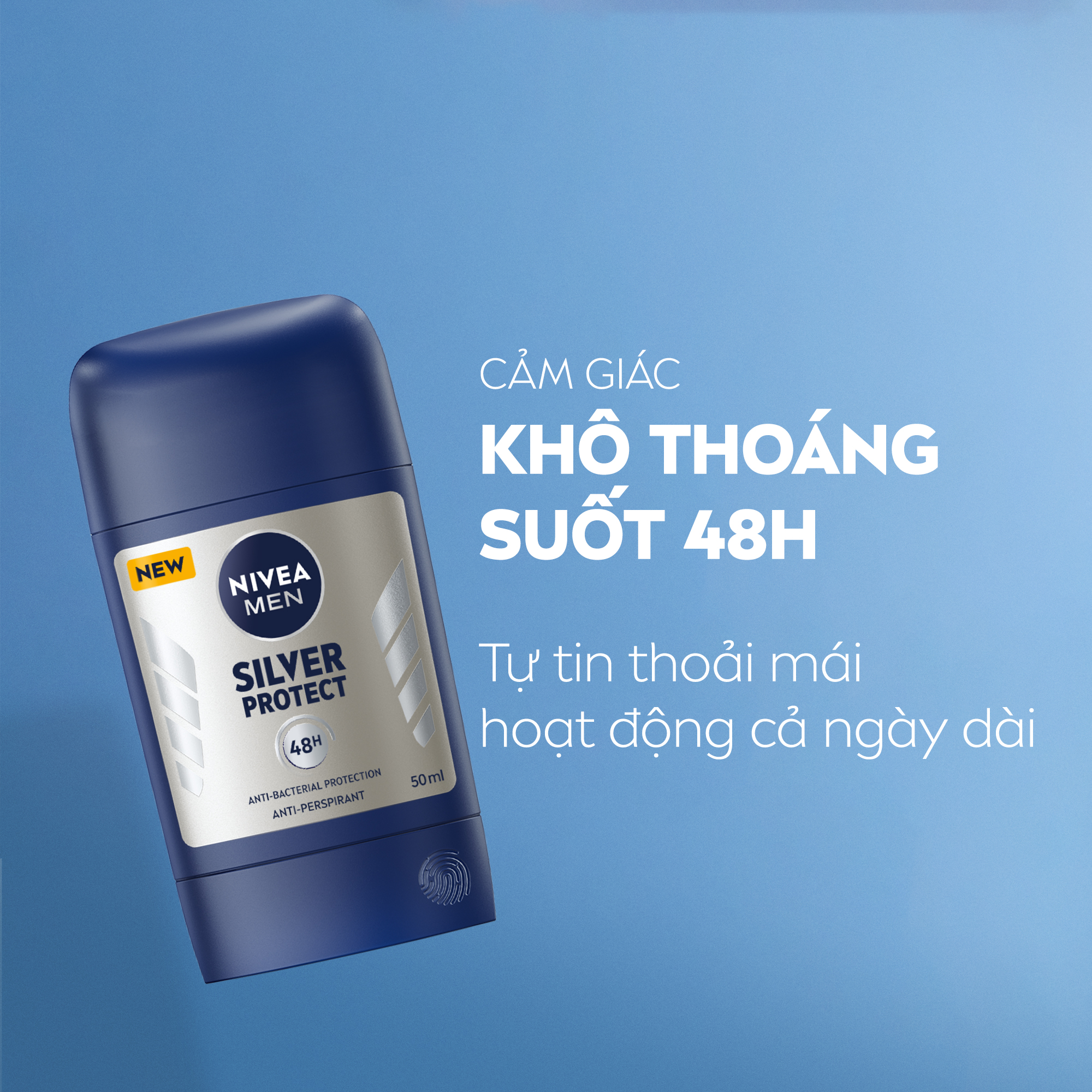 Bộ 4 Sáp Khử Mùi NIVEA MEN Phân Tử Bạc (50 ml) - 83181