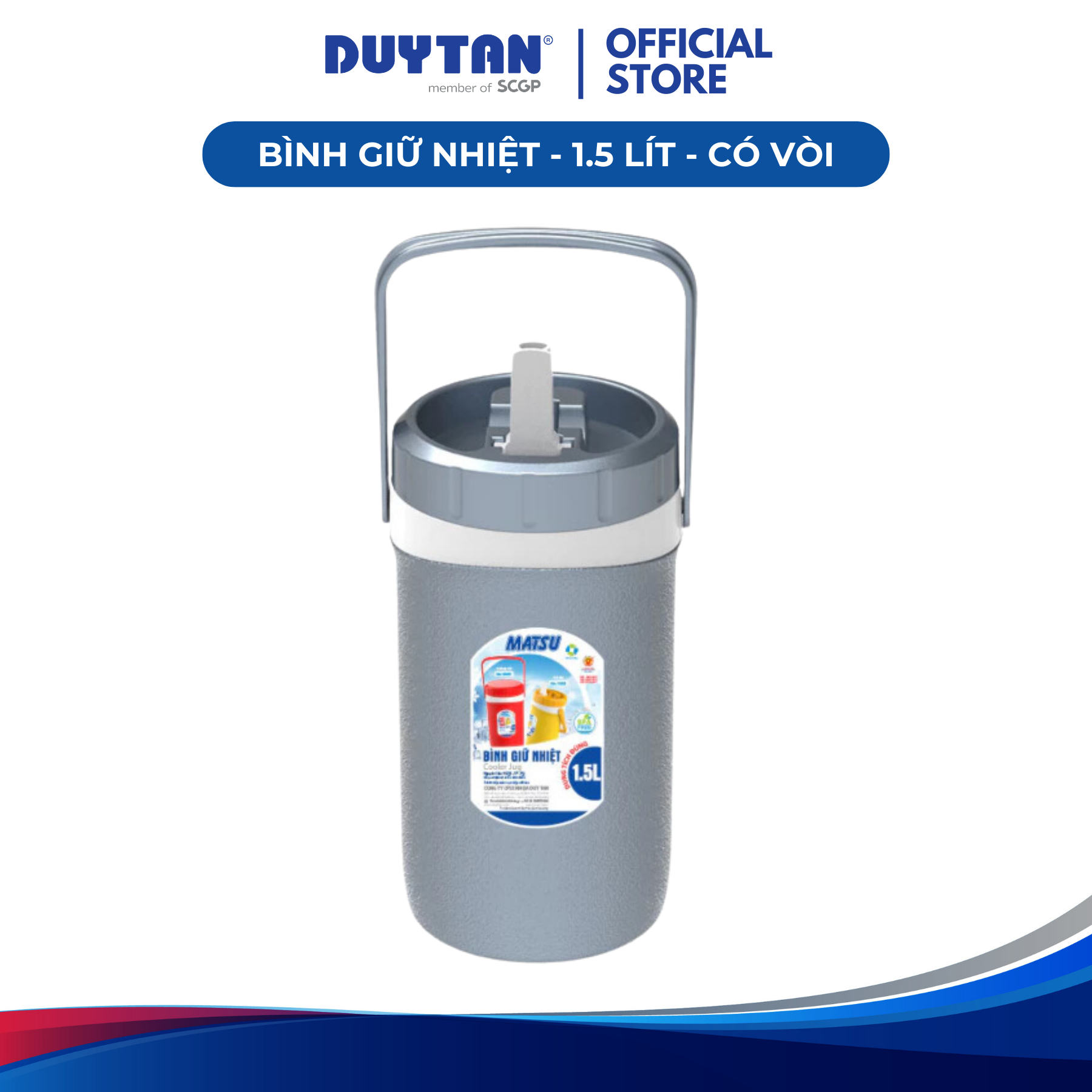Bình giữ nhiệt Duy Tân 1.5L có vòi