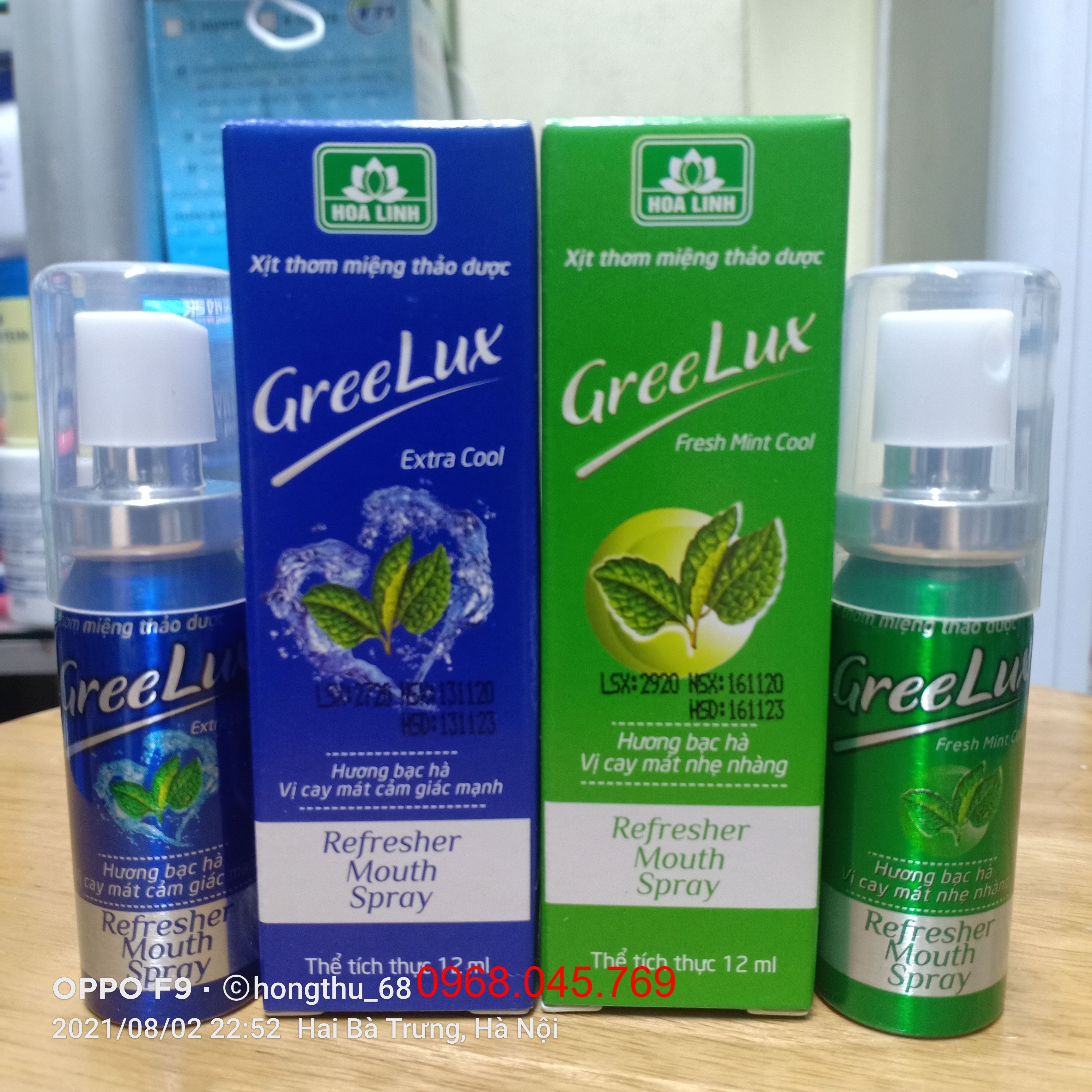 Greelux Xịt thơm miệng thảo dược lọ 12ml