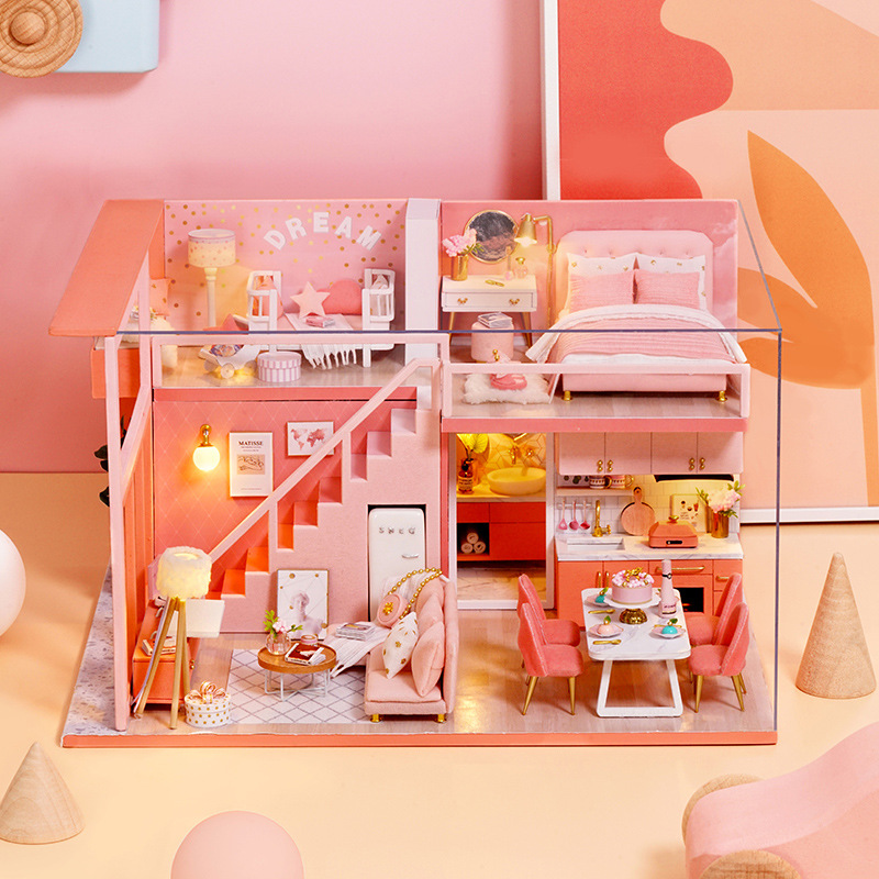 [HCM]Nhà búp bê DIY Doll House- Happy Moment