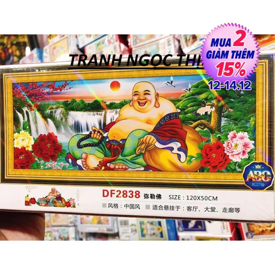 Tranh đính đá cao cấp phật di lạc df2838 kt 120x50cm