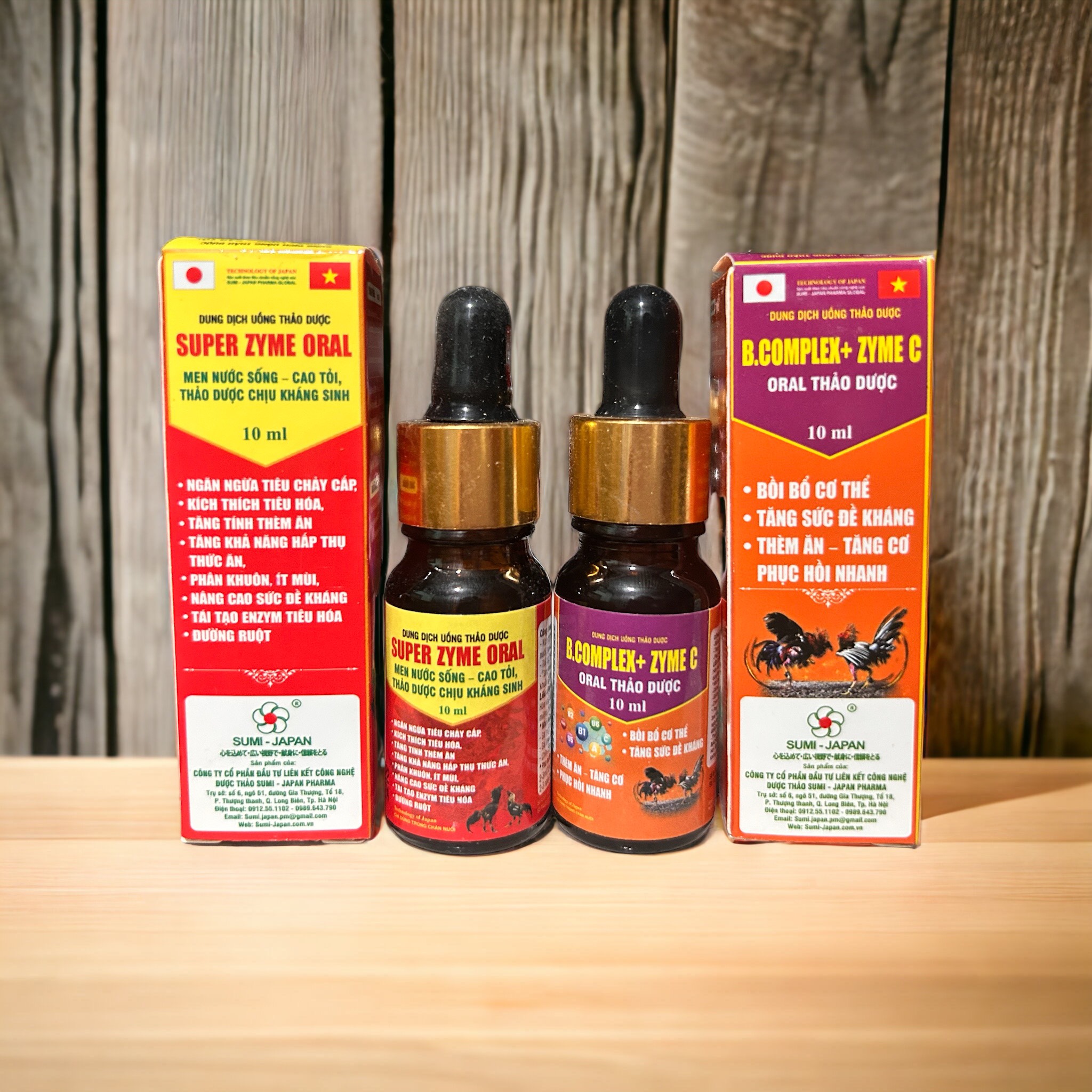 1 COMBO Super oral+ Bcomplex dành cho gà đá, chim cảnh