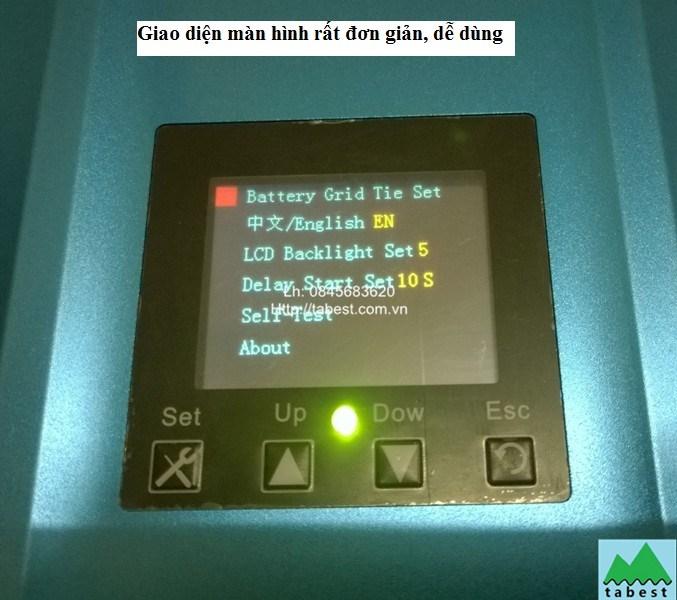 Máy hòa lưới điện mặt trời bám tải GT1000, LCD