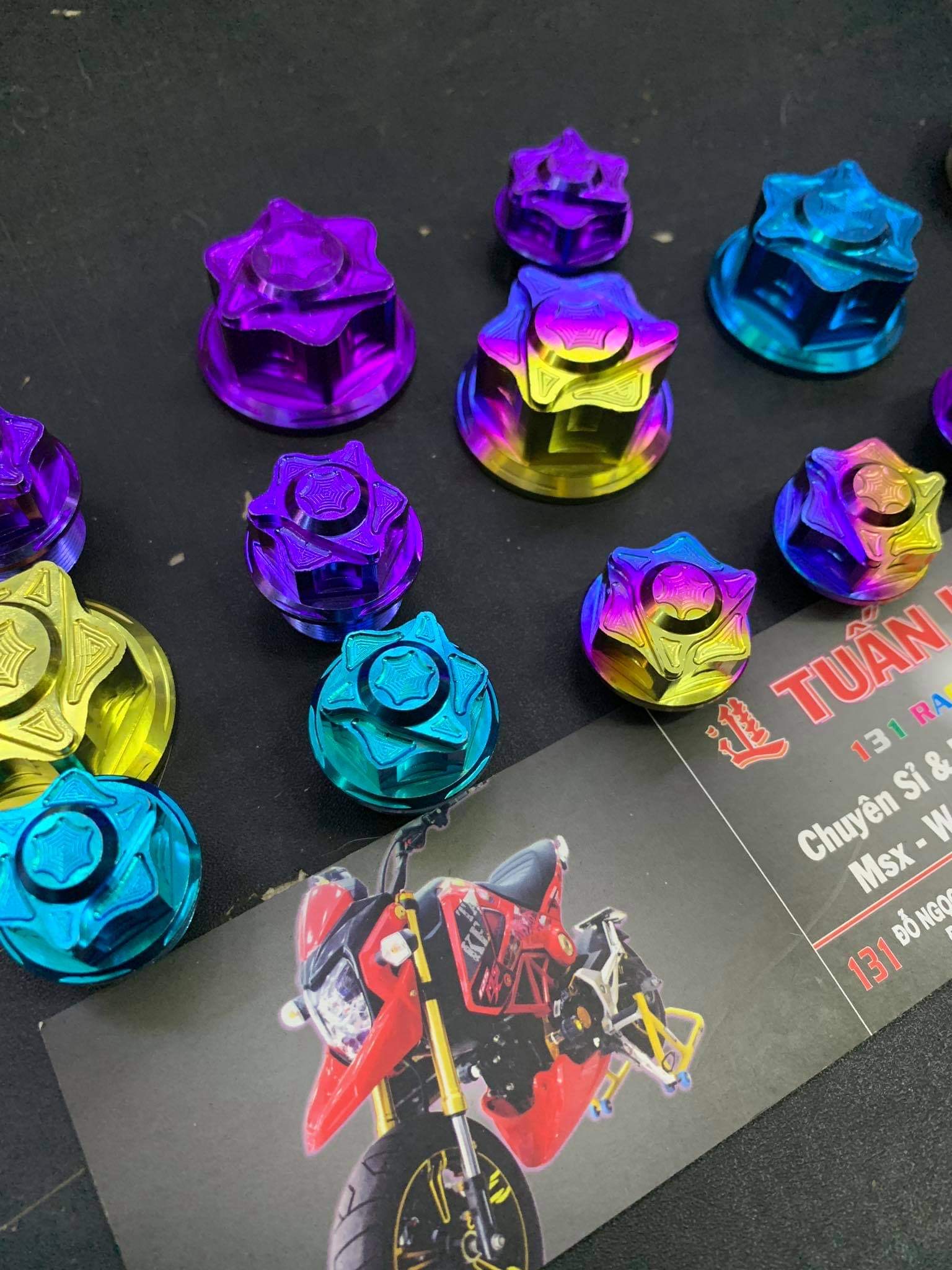 3 con Ốc chảng 3 Titanium Gr5 gắn trực tiếp xe Sonic