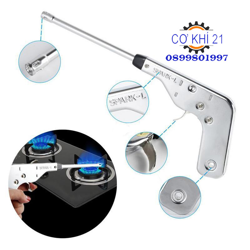 SÚNG NHẬT ĐÁNH TIA LỬA MỒI BẾP GA SPARK L- INOX