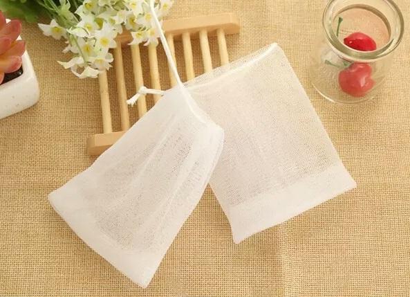 Combo 3 túi lưới tạo bọt xà phòng tắm , rửa mặt , dây lụa trơn