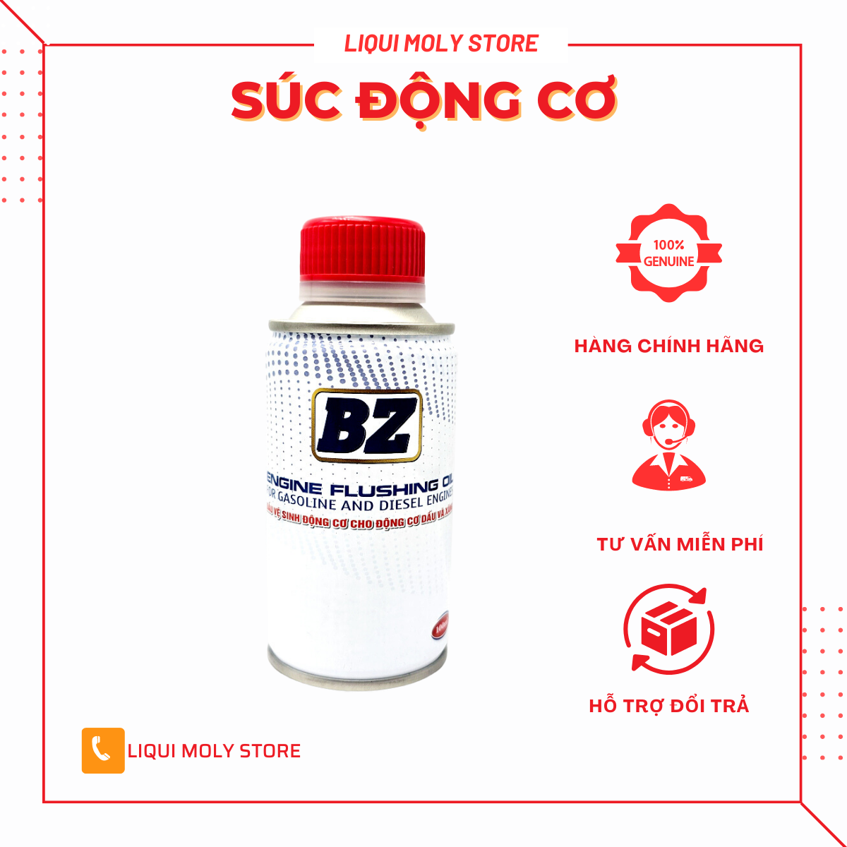 Súc Rửa Động Cơ BZ Engine Flush 100ML