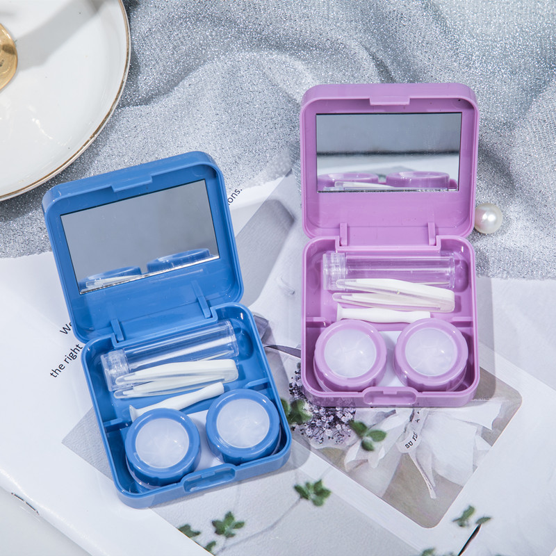 Khay gương đựng lens xinh xắn