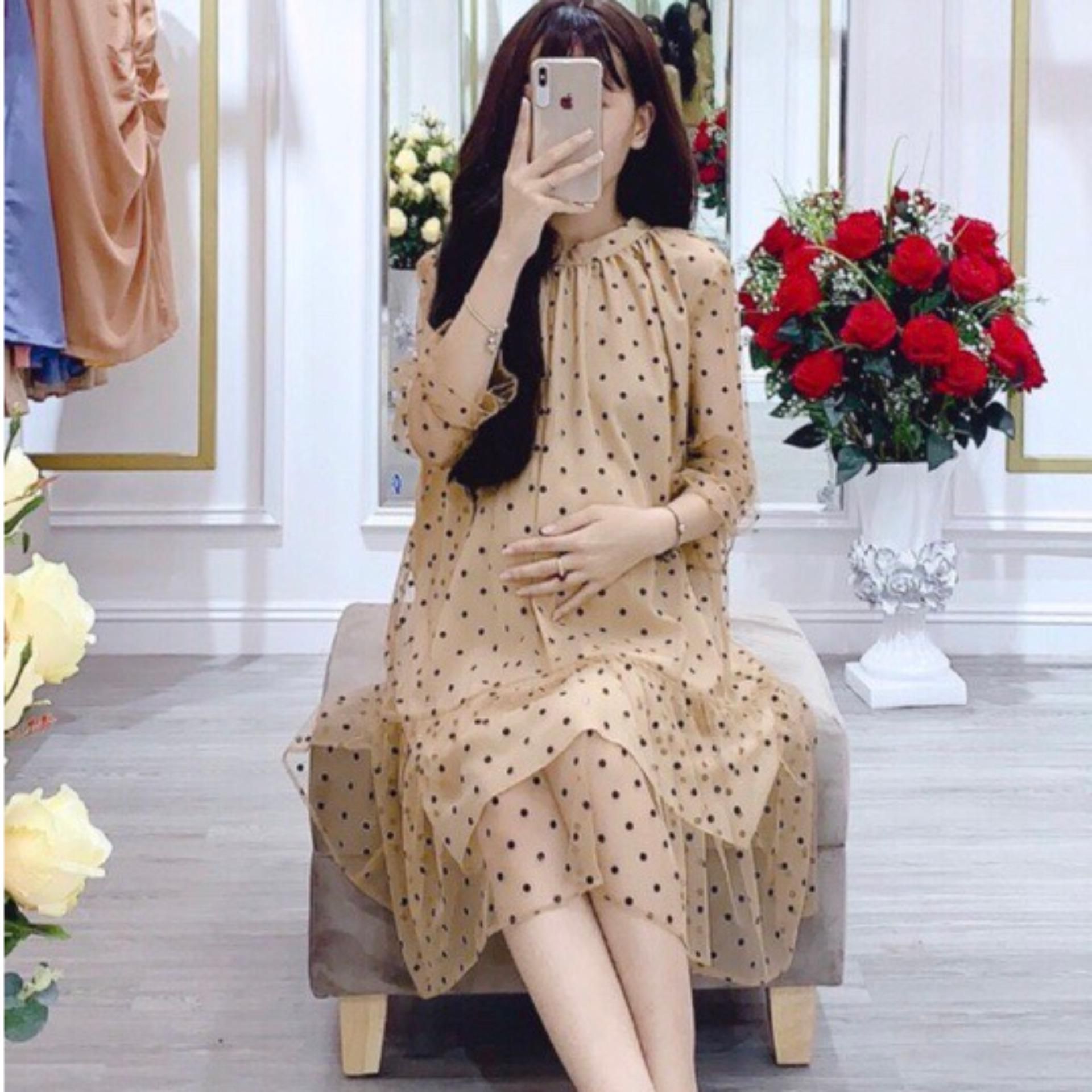 váy bầu, đầm bầu thu đông mẫu mới